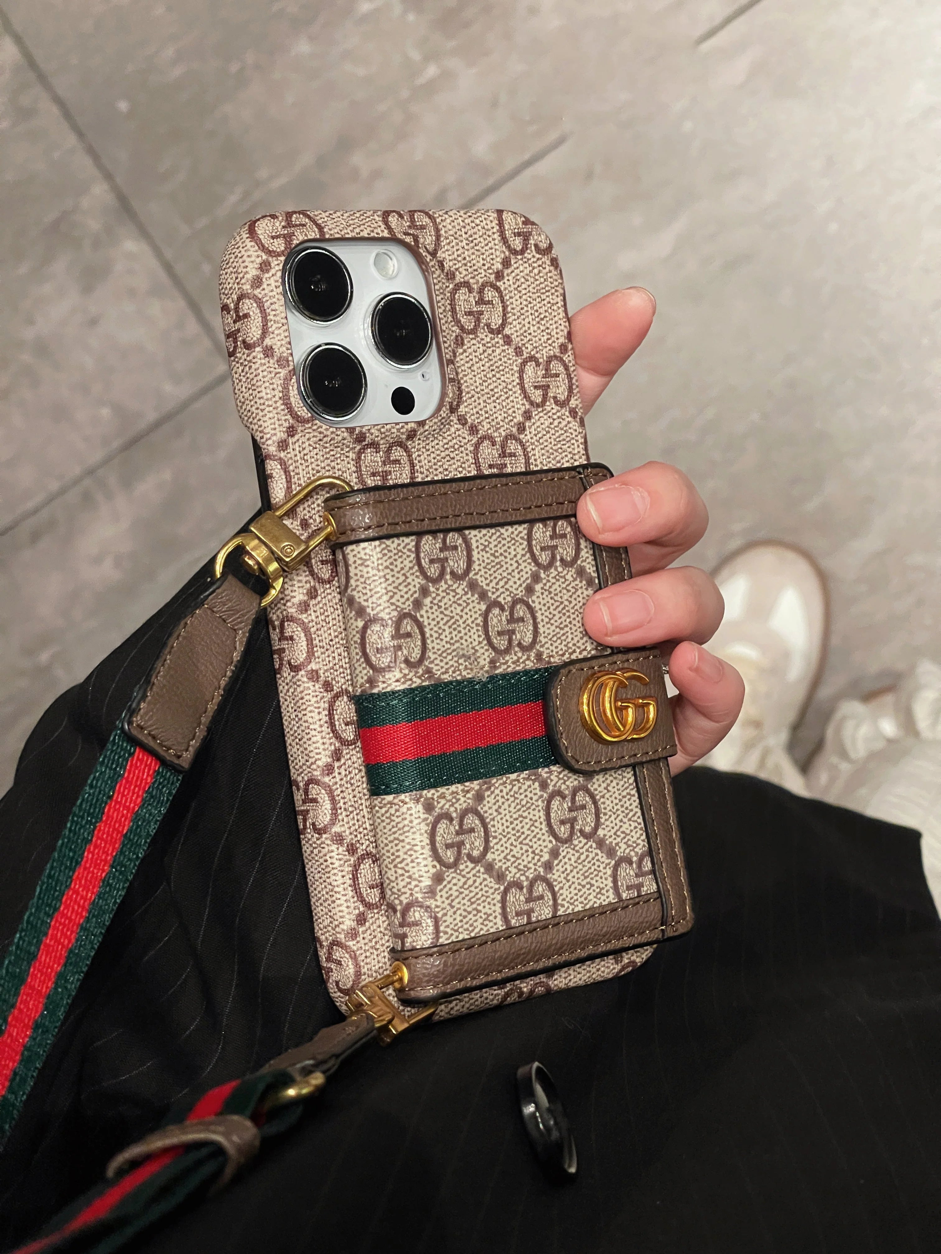 GG Card Bag Crossbody iPhone Case