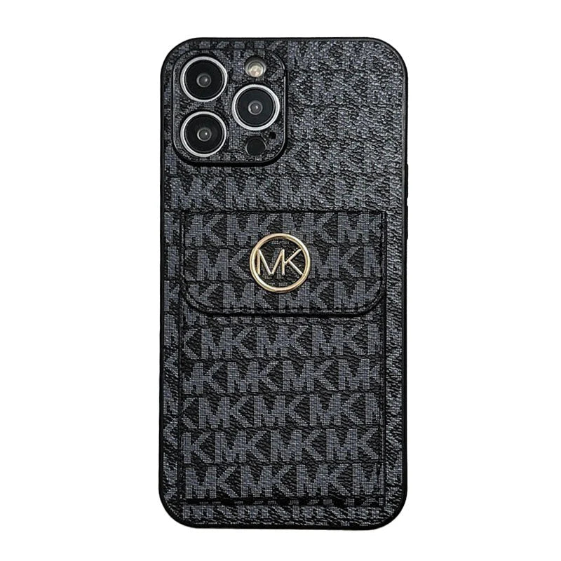 MK Card Bag Gold iPhone Case