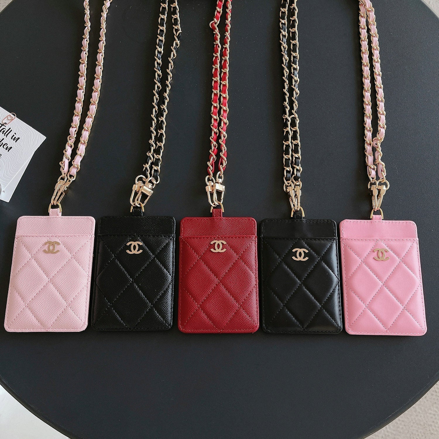 Metal Chain Bag Card Holder