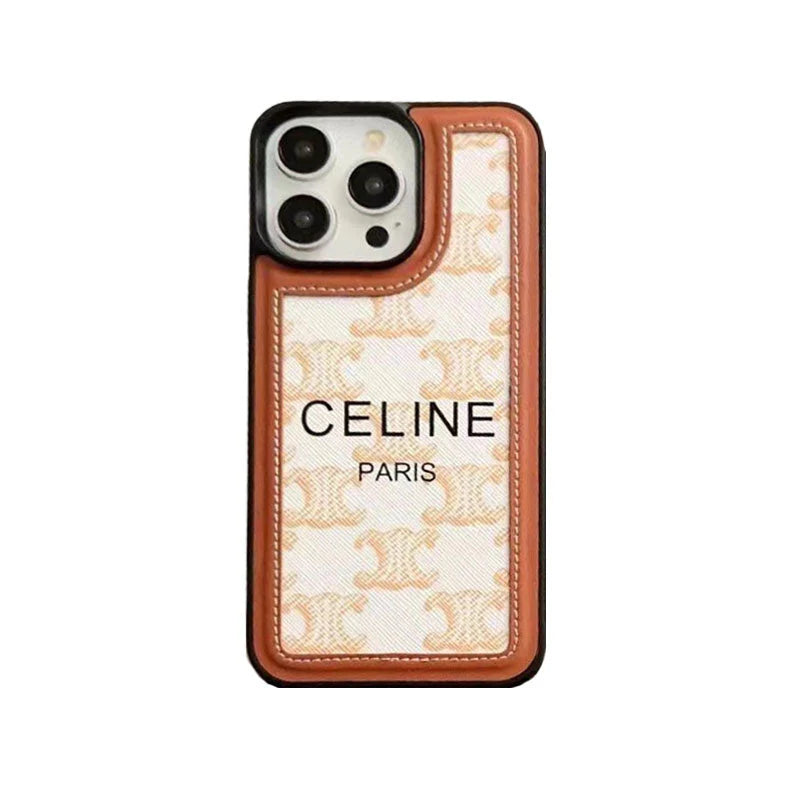 Black Celine iPhone Case With Strap-SZ231124