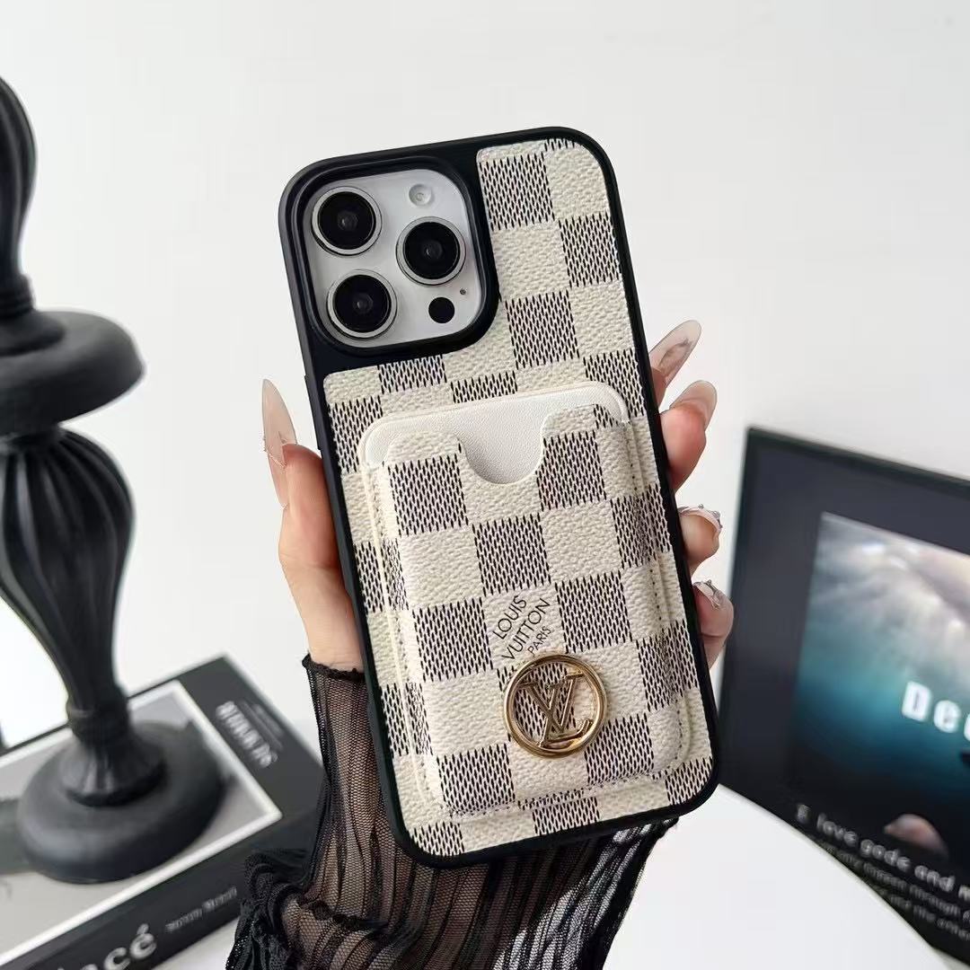 Letter Card Holder Phone Case For iPhone