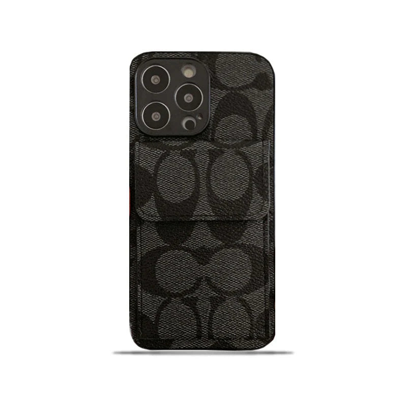 Coach iPhone Case With Wallet Black-HP240513