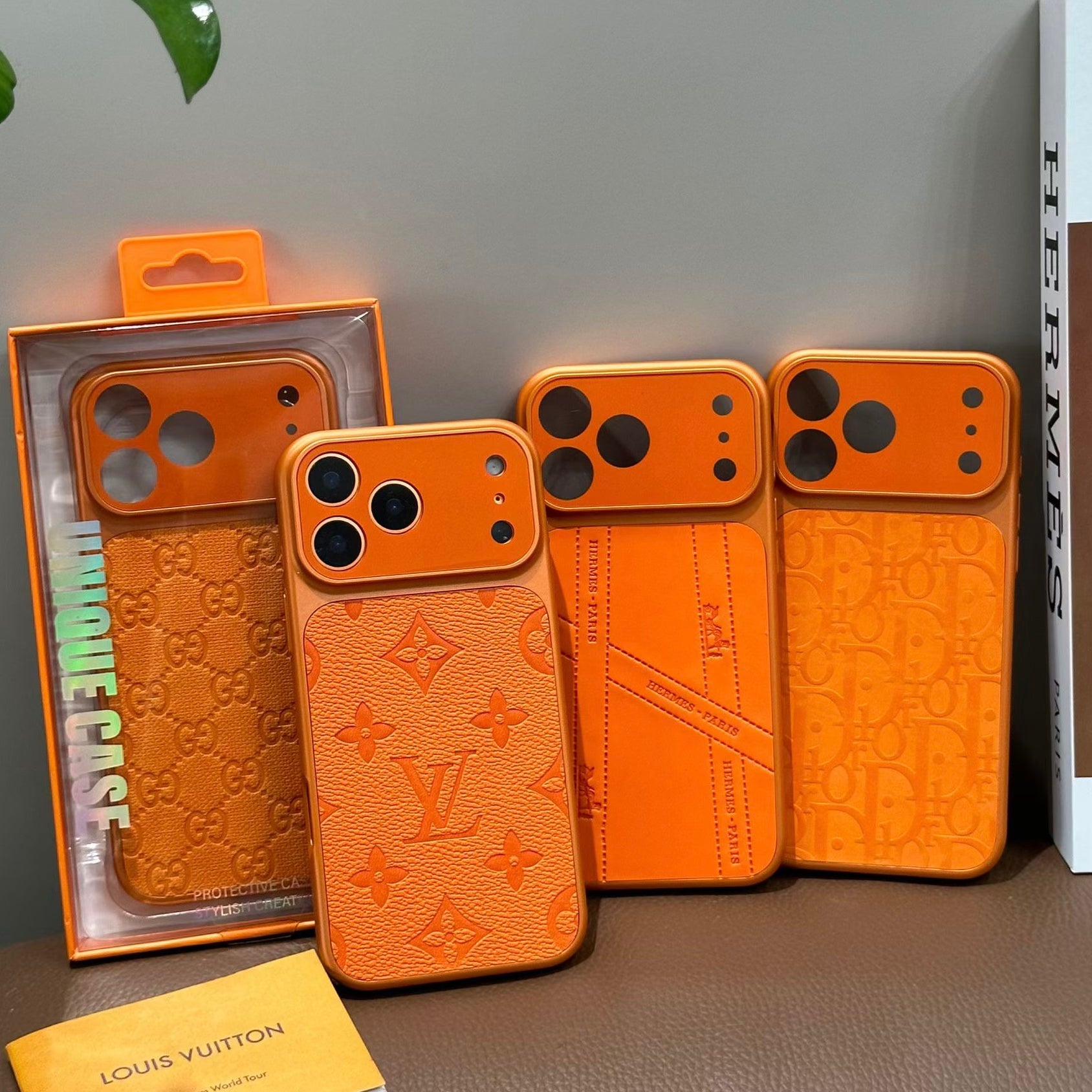 Orange Full Design Phone Case For iPhone