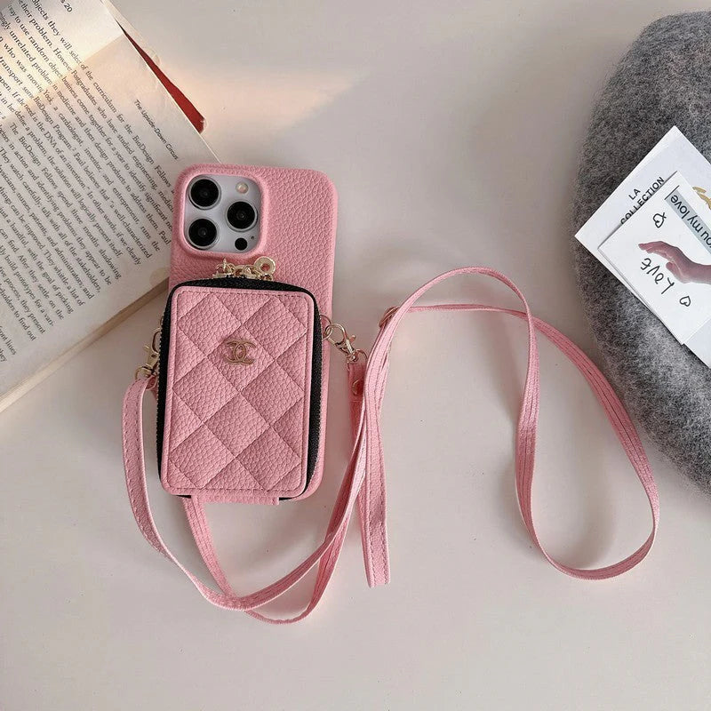 CC Card Bag Colors Chain iPhone Case