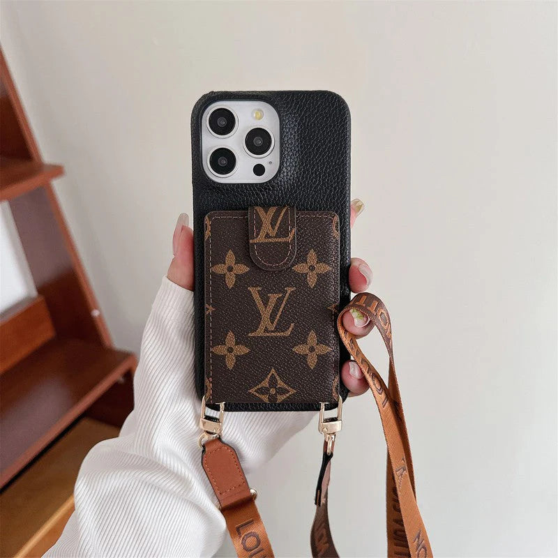 Lou Card Bag Crossbody Chain iPhone Case