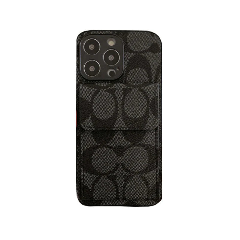 Coach iPhone Case With Wallet Black-HP240513