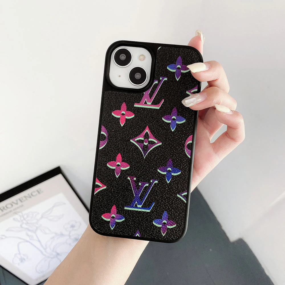 Lou Color Leather iPhone Case