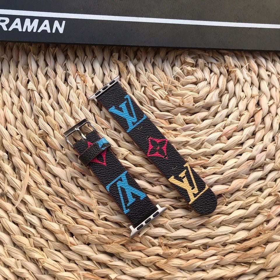 Colorful Leather Apple Watch Straps