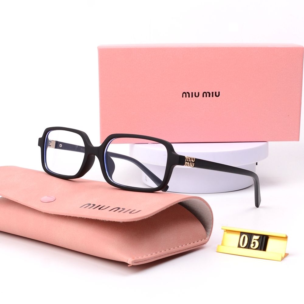 6Leopard Print Square Frame Retro Glasses & Sunglasses-s