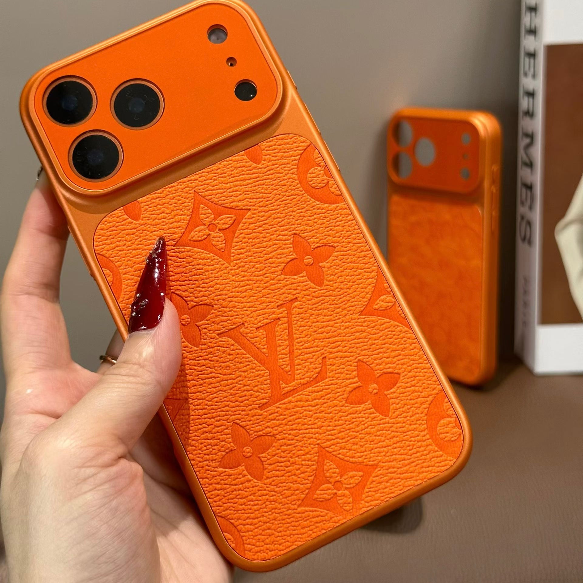 Orange Full Design Phone Case For iPhone