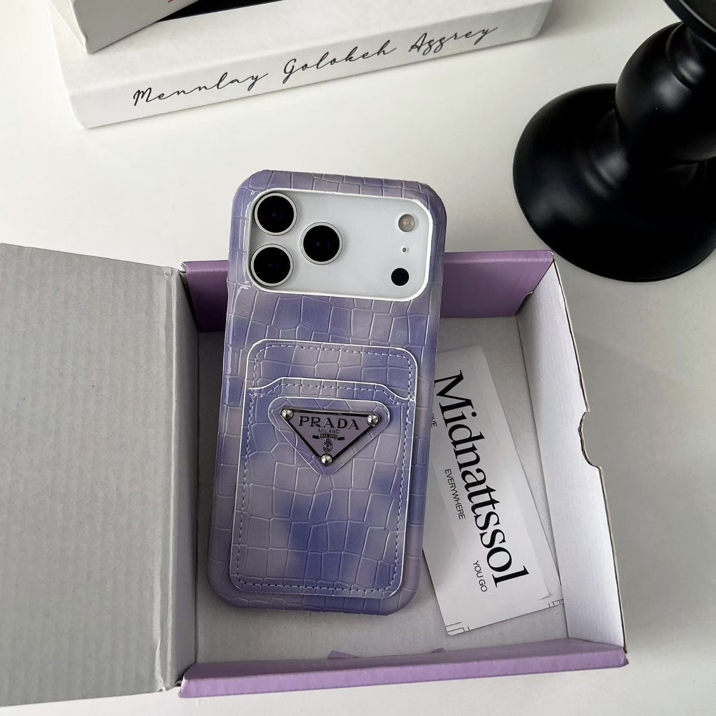 Colorful Card Holder Phone Case For iPhone