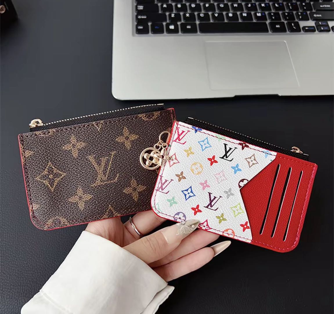 L--Inspired Card Holder Wallet: Chic & Functional!s