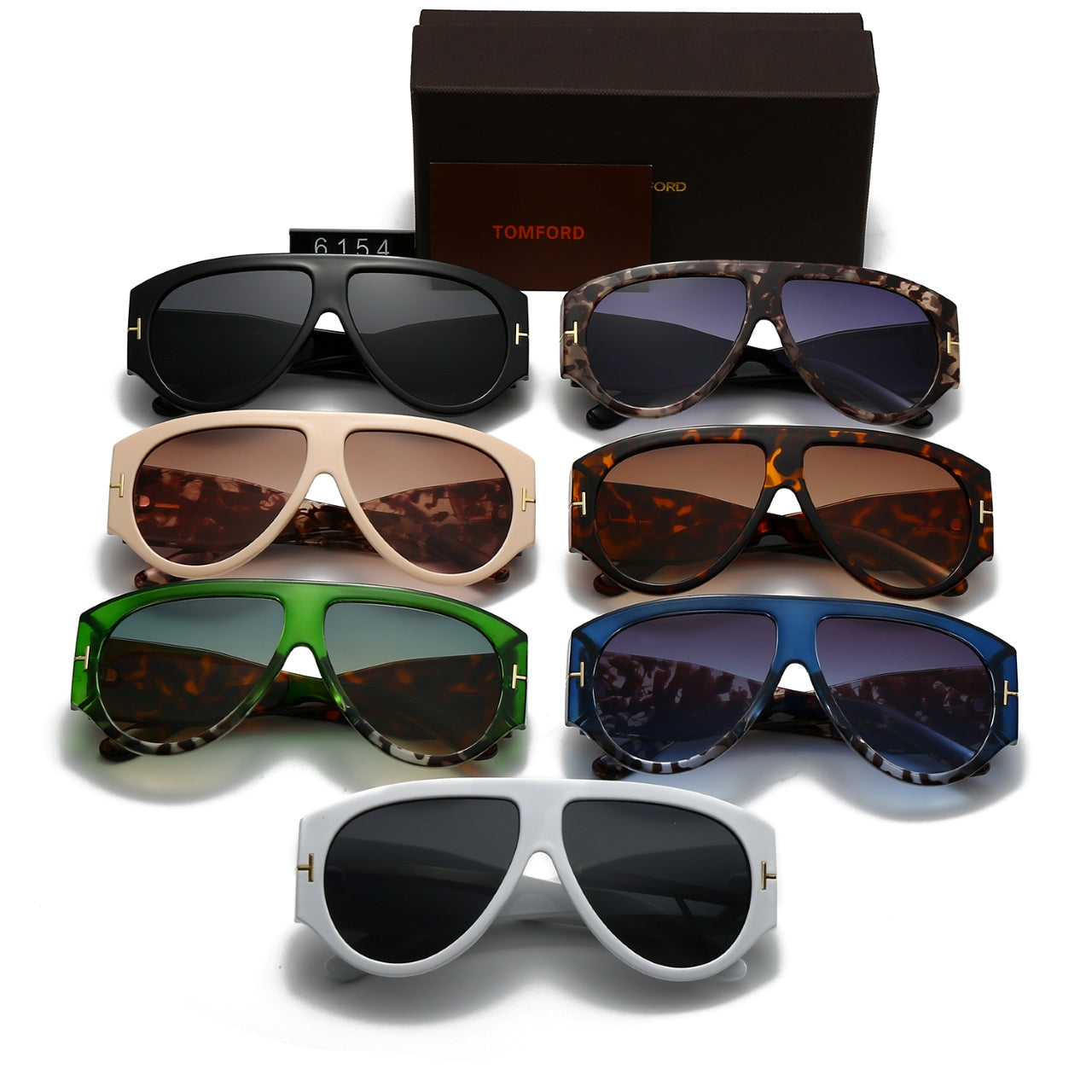 Fashion cat-eye sunglasses 6154s