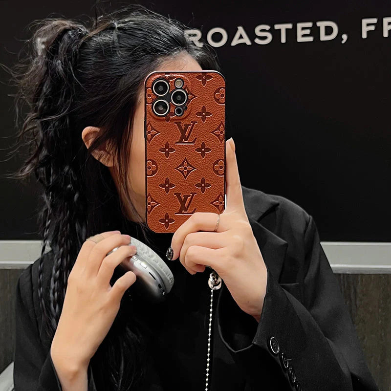 Lou Color Leather iPhone Case