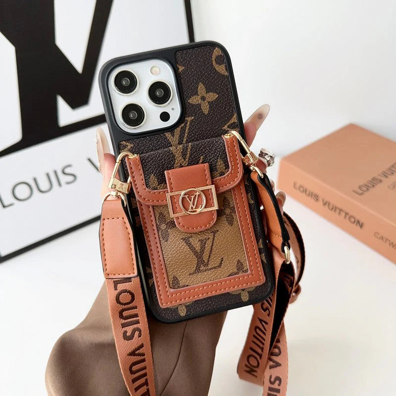 Lou Card Holder Crossbody iPhone Case