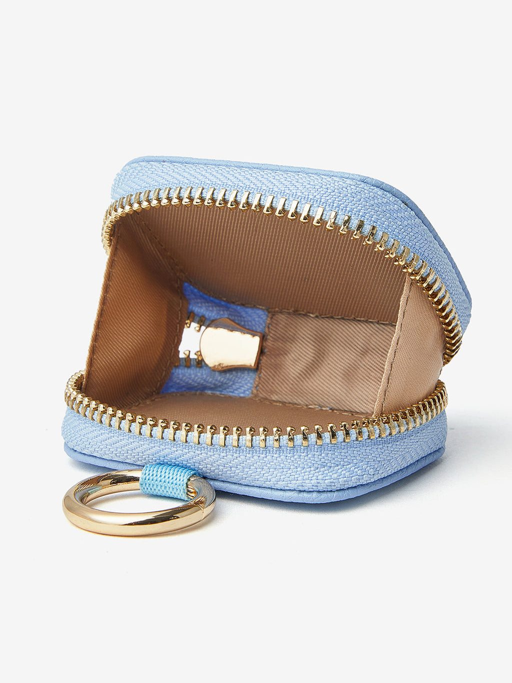 AirPods Pouch- Lychee Leather Mini Zip Pouch for Air Pods