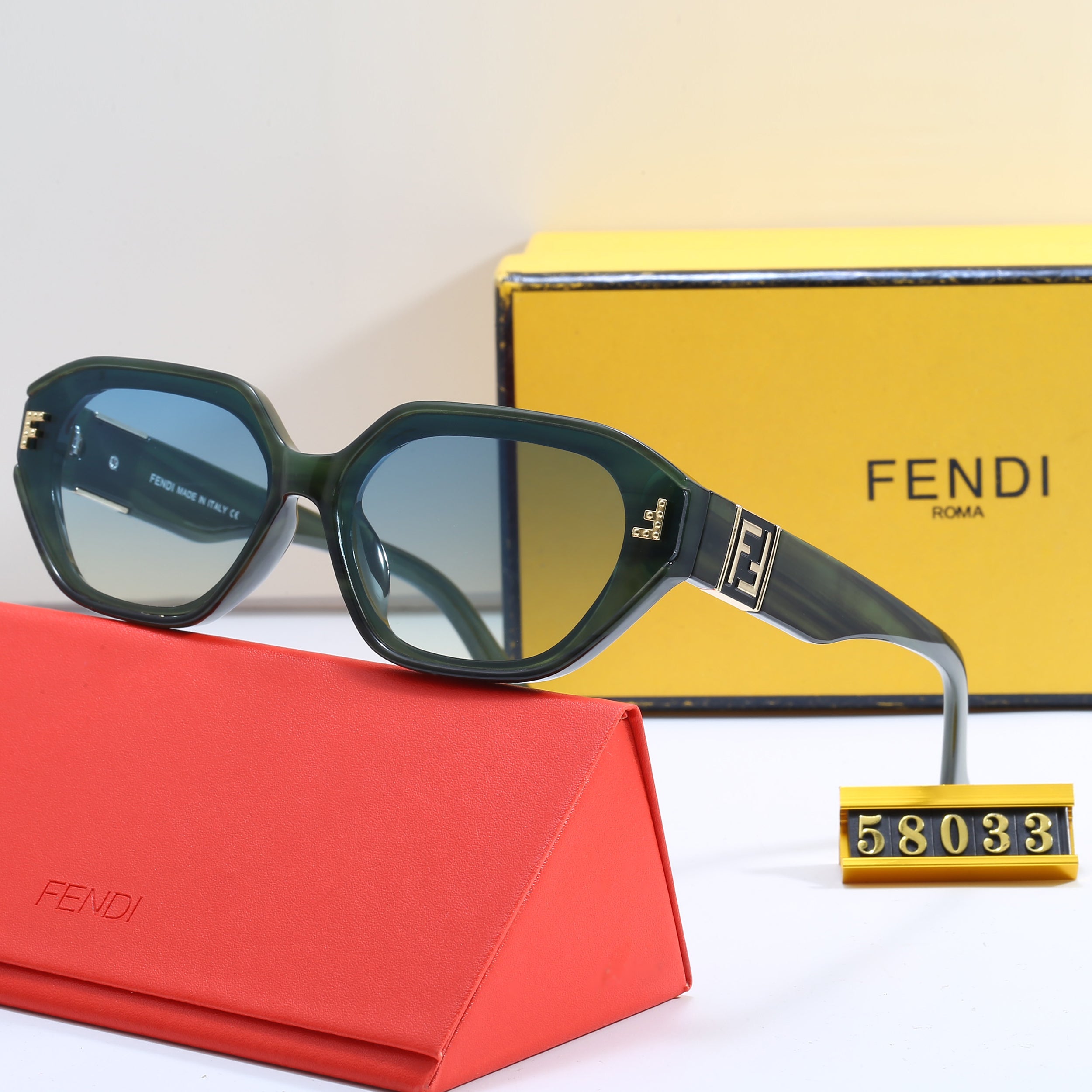 Hexagonal Cat Eye Sunglasses 58033s