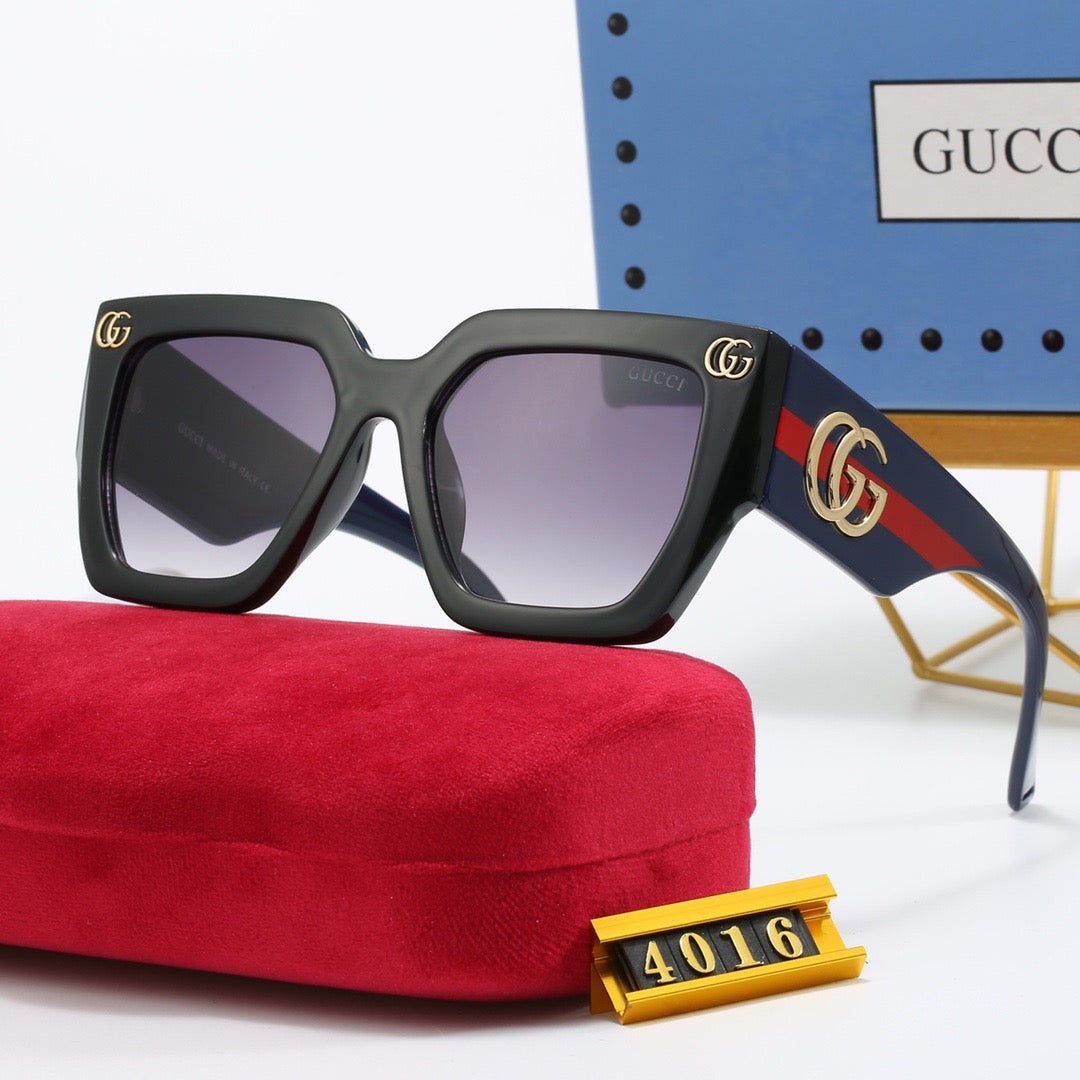 Fashionable wide temple sunglasses 4016s