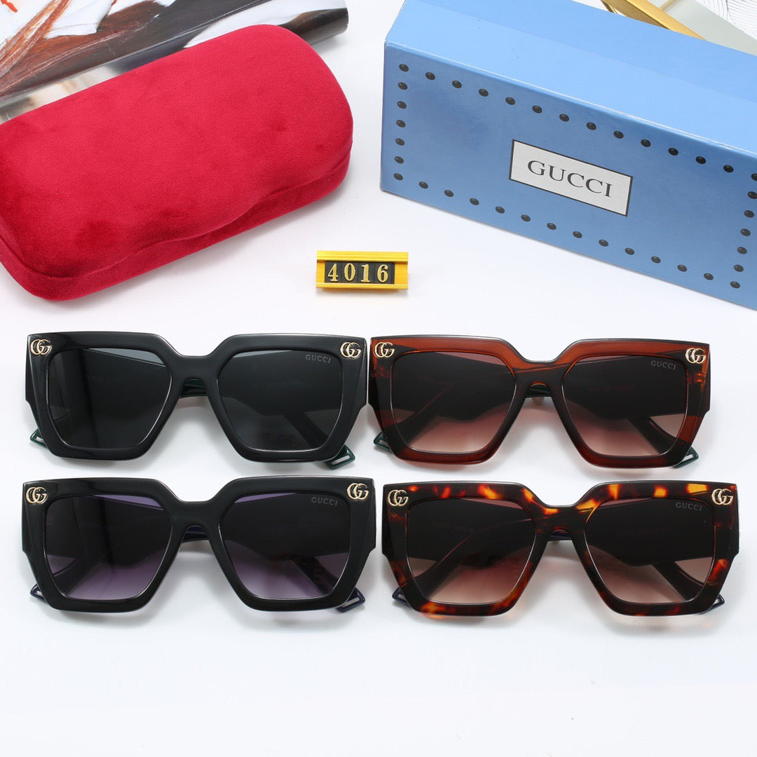 Fashionable wide temple sunglasses 4016s