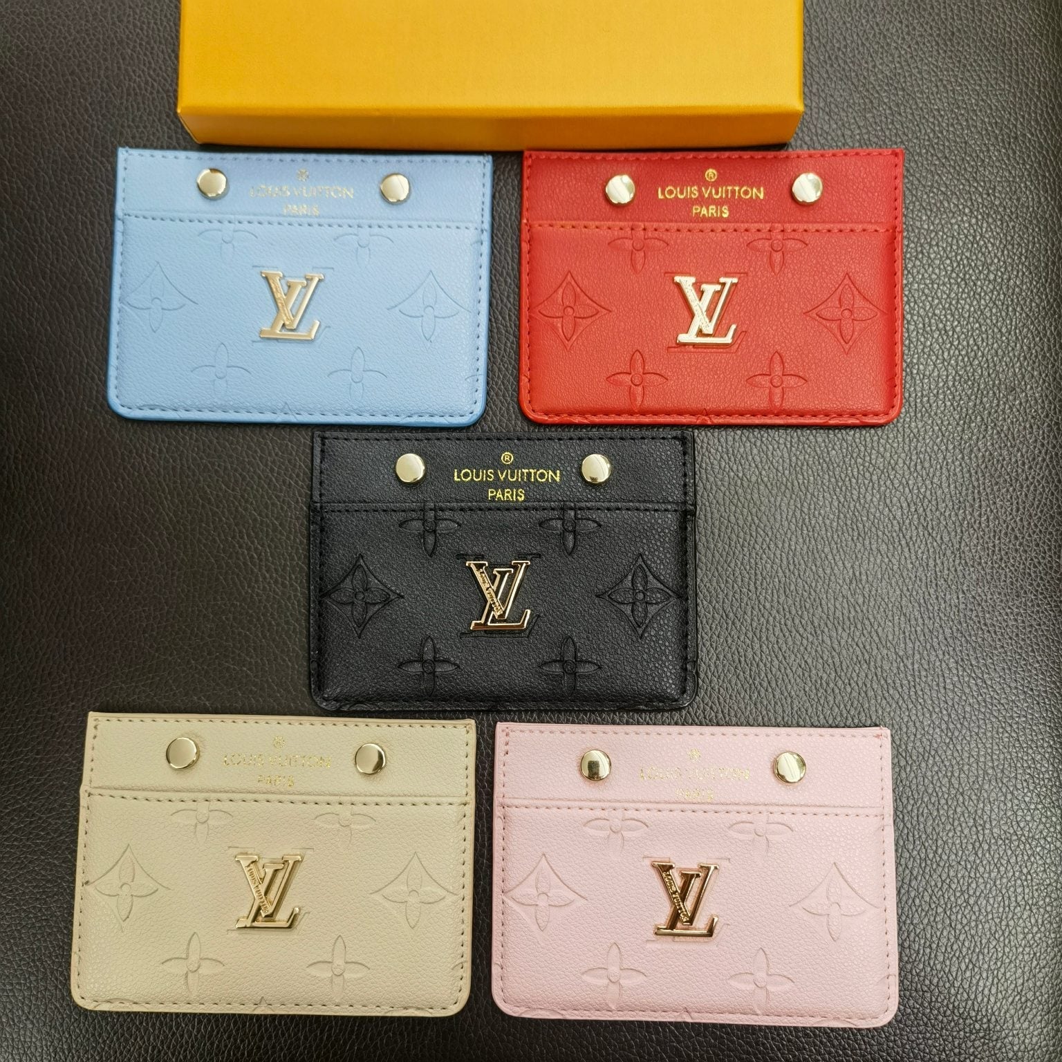 LV Signature Slim Card Holder Wallets