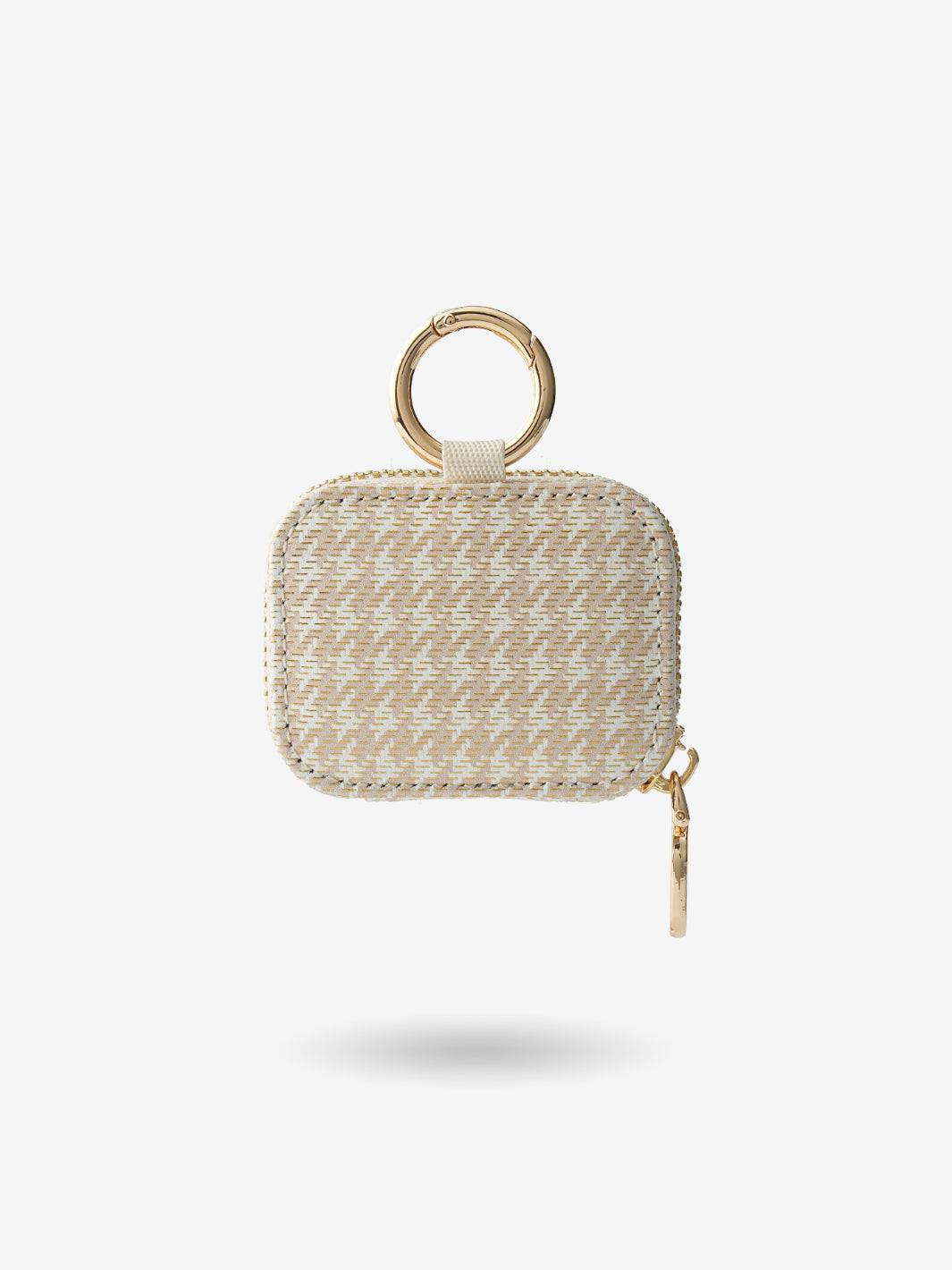 AirPods Pouch- Lychee Leather Mini Zip Pouch for Air Pods