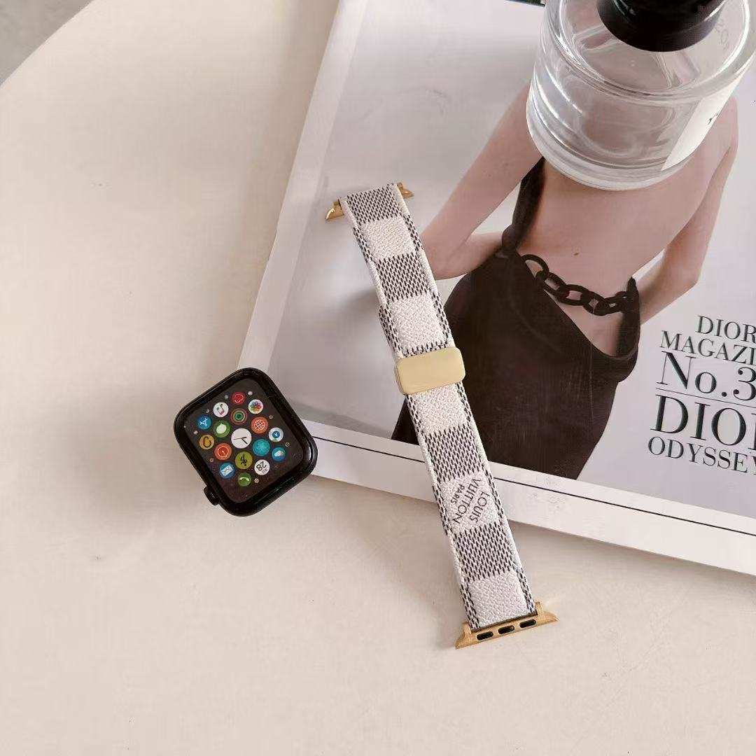 New Butterfly Buckle Leather Apple Watch Straps