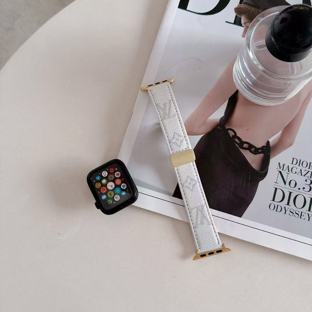 New Butterfly Buckle Leather Apple Watch Straps