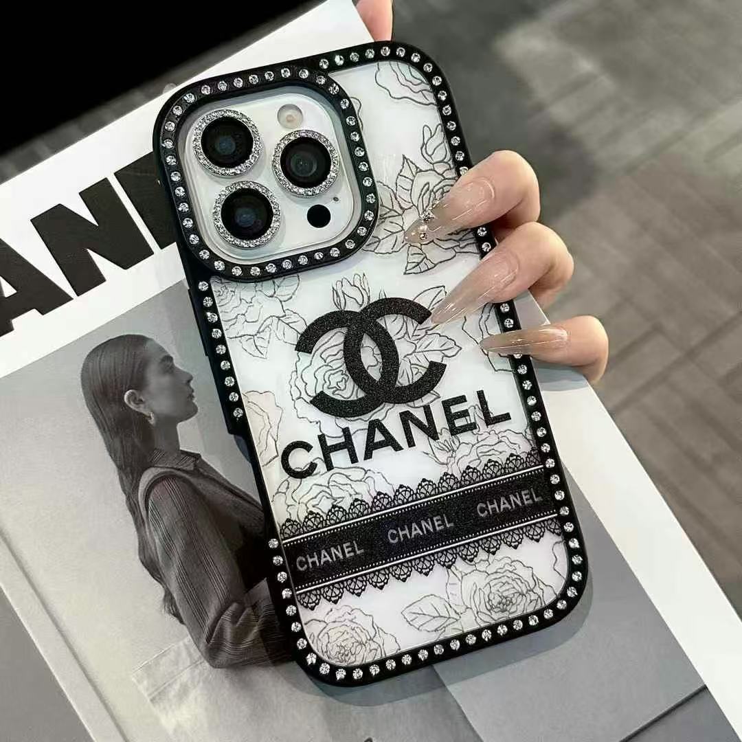 Black Drill Style Phone Case For iPhone