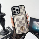 Letter Card Holder Phone Case For iPhone