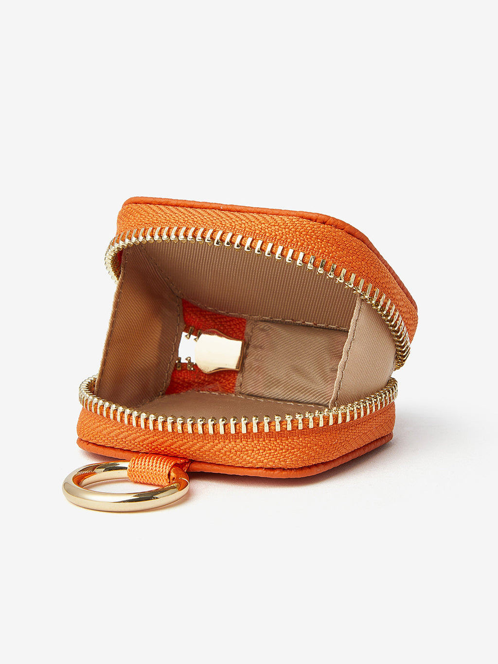 AirPods Pouch- Lychee Leather Mini Zip Pouch for Air Pods