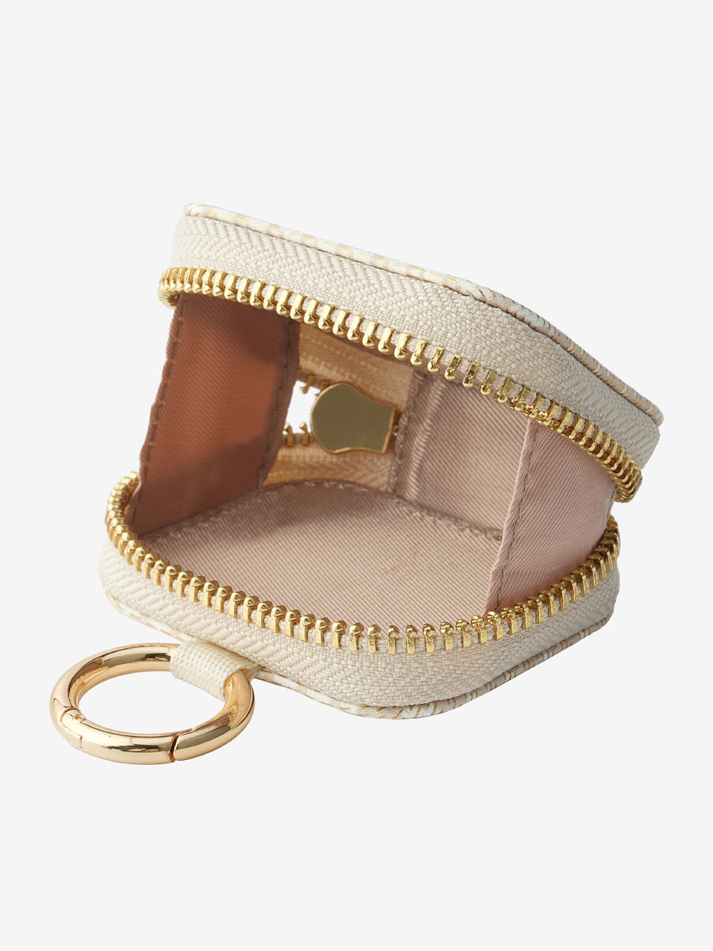 AirPods Pouch- Lychee Leather Mini Zip Pouch for Air Pods