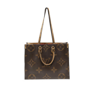 Luxe Monogram Leather Tote BagHandbag-1
