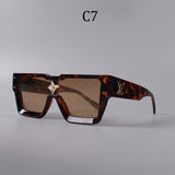 2024 new square frame unisex sunglasses 1486s