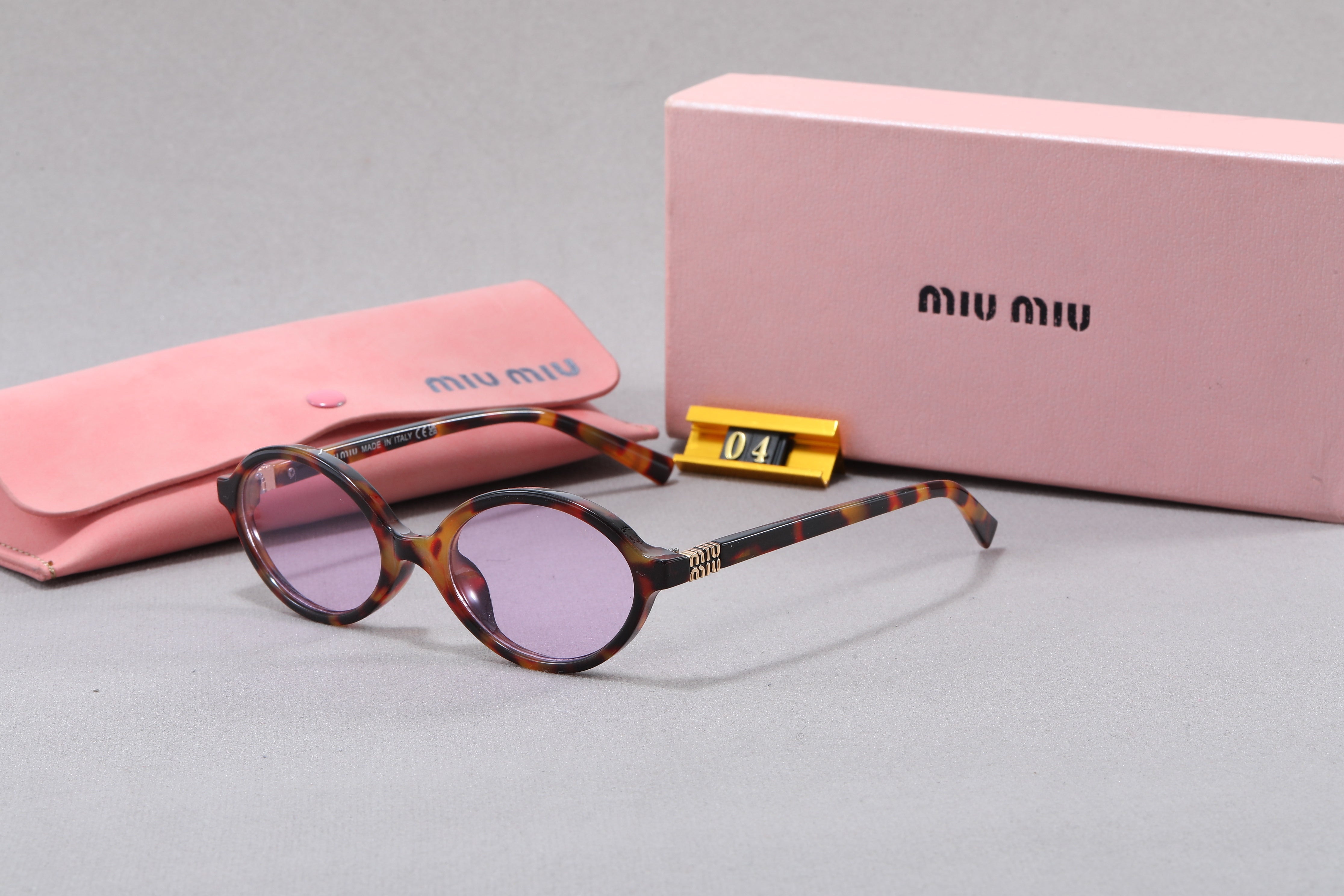 Leopard Print Square Frame RetroGlasses & Sunglasses-5