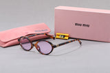Leopard Print Square Frame RetroGlasses & Sunglasses-5