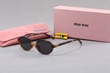 Leopard Print Square Frame RetroGlasses & Sunglasses-5