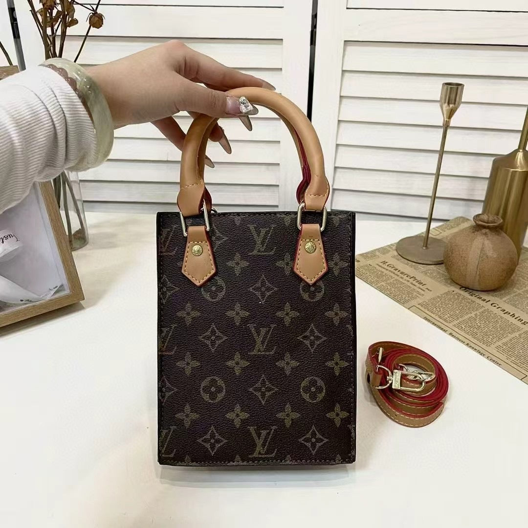 Classic Tote Bag With Crossbody Strap-1-2