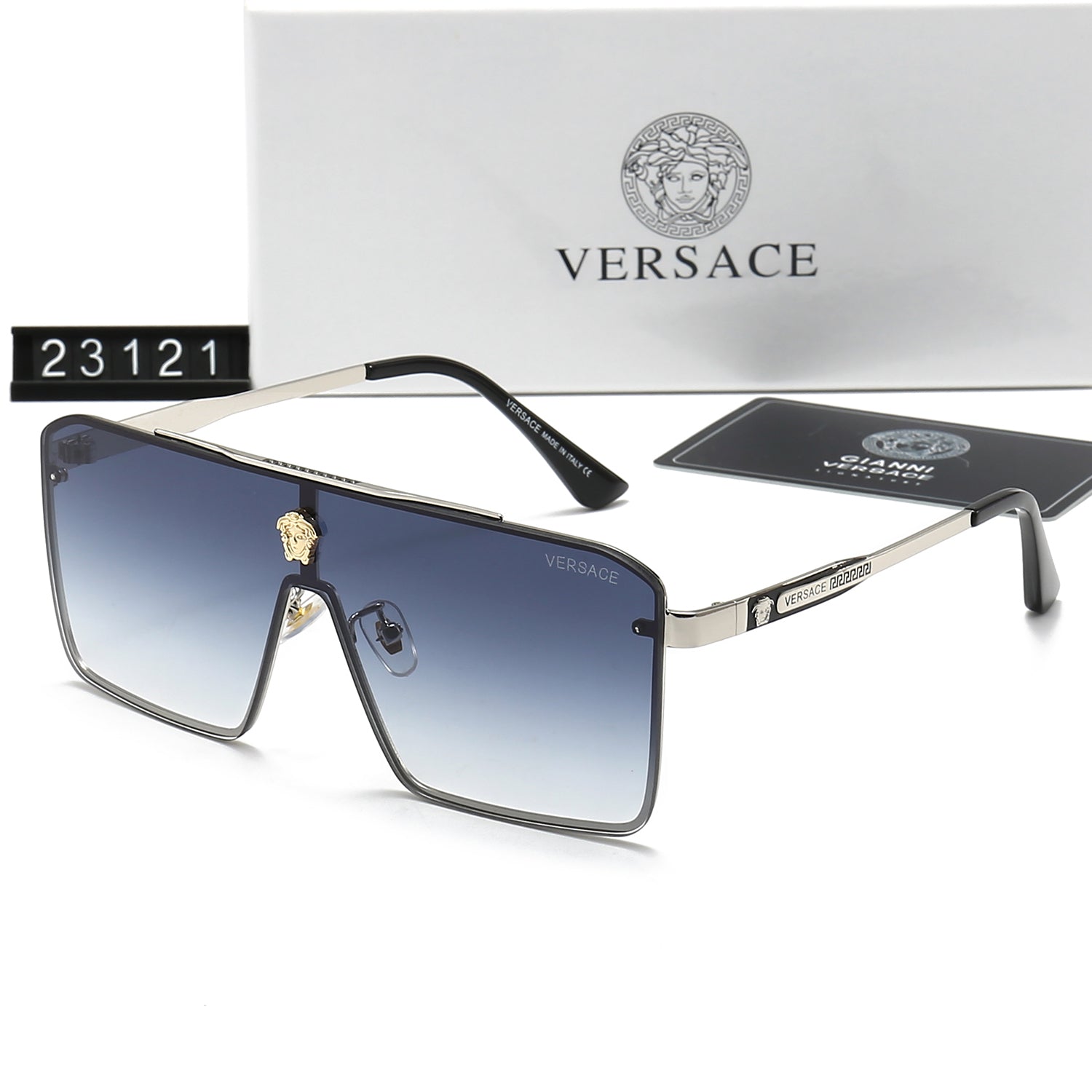 Retro Metal Letter Sunglasses 23121s