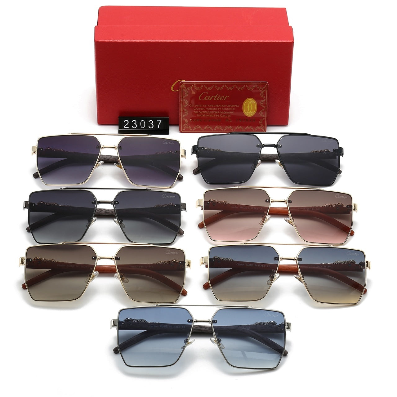 Fashion hot 7 color sunglasses 23037s